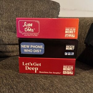 New Phone, Who Dis? Card Game - Let’s Get Deep Card Game - Slide in the DMs SET